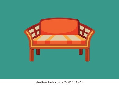 Beautiful design furniture vector image illustration