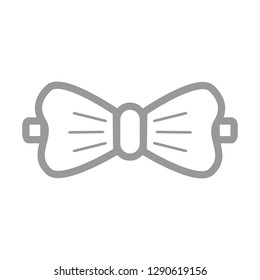 Beautiful design of a gray silhouette of a male butterfly