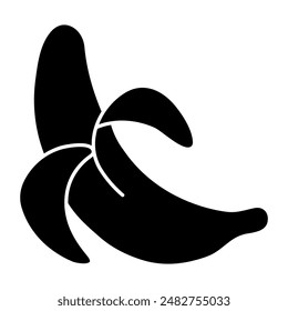 A beautiful design icon of banana fruit 

