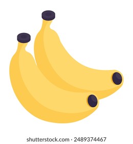 A beautiful design icon of banana fruit