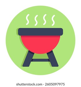 A beautiful design icon of barbeque