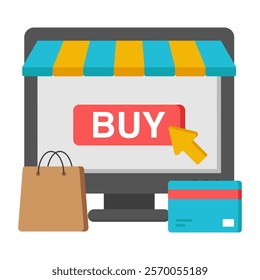 A beautiful design icon of buy button