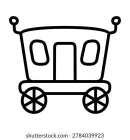 A beautiful design icon of carriage 