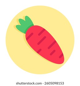 A beautiful design icon of carrot