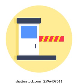 A beautiful design icon of checkpost