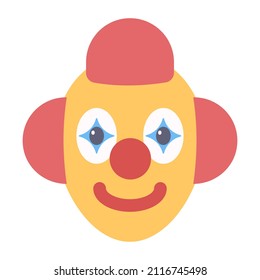 Un hermoso ícono de diseño de payaso  

