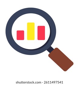 A beautiful design icon of data analysis