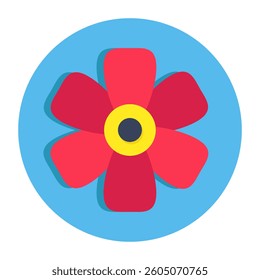 A beautiful design icon of flower