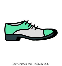 A beautiful design icon of formal shoe