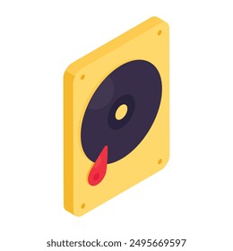 A beautiful design icon of hard drive