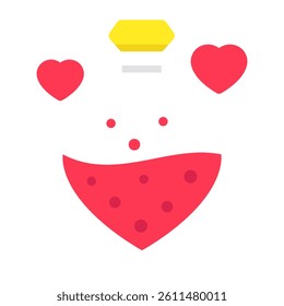 A beautiful design icon of love potion