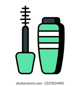 A beautiful design icon of mascara