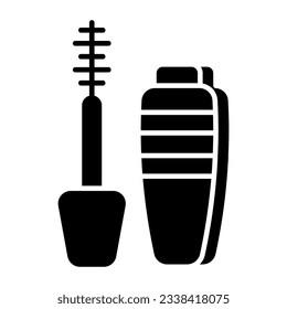 A beautiful design icon of mascara
