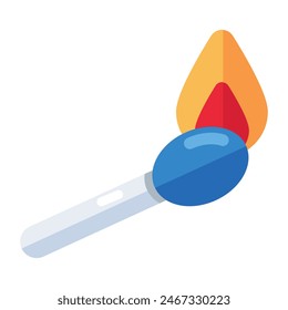 A beautiful design icon of matchstick