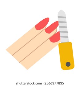 A beautiful design icon of nail file