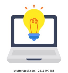 A beautiful design icon of online Innovation