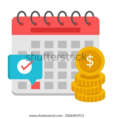 A beautiful design icon of payday
