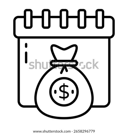 A beautiful design icon of payday