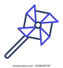 A beautiful design icon of pinwheel