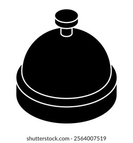 A beautiful design icon of reception bell