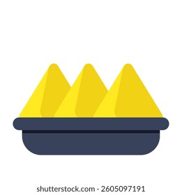 A beautiful design icon of samosa
