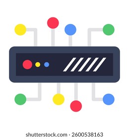 A beautiful design icon of server connection