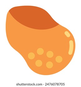 A beautiful design icon of slipper sock