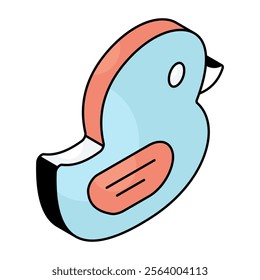 A beautiful design icon of sparrow