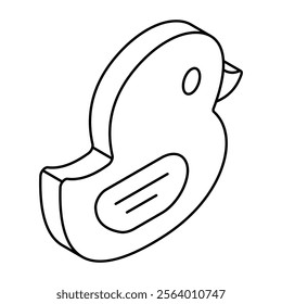 A beautiful design icon of sparrow