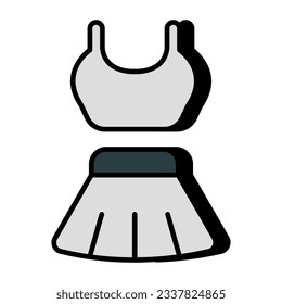 Beautiful design icon of sports clothes 