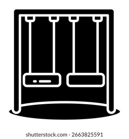 Um belo ícone de design de balanço