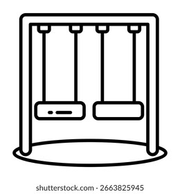 Um belo ícone de design de balanço