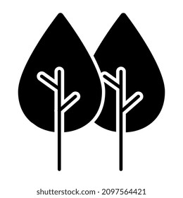 Un hermoso icono de diseño de árboles

