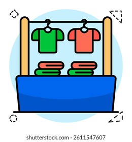 A beautiful design icon of wardrobe