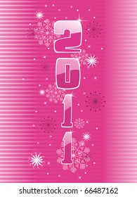 beautiful design illustration for new year 2011