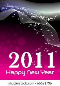 beautiful design illustration for new year 2011
