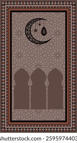 beautiful design of Muslim prayer rug. This Islamic carpet is for holly chanting to Allah and you can use this muslim rug to pray at masjid in Turkey Saudi Arabia Malaysia Egypt Makkah