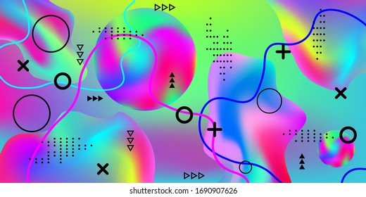 Hermoso afiche de diseño 3d, gran diseño para cualquier propósito. Concepto de estilo minimalista. Colorido fondo abstracto. Los graduados agitan el fondo musical.