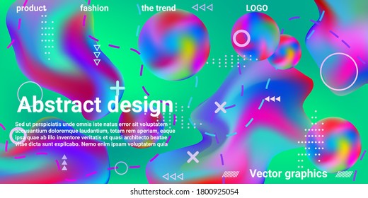 Beautiful  design poster 3d, great design for any purposes. Minimal style concept. Colorful abstract background. Trendy creative vector cosmic gradient.