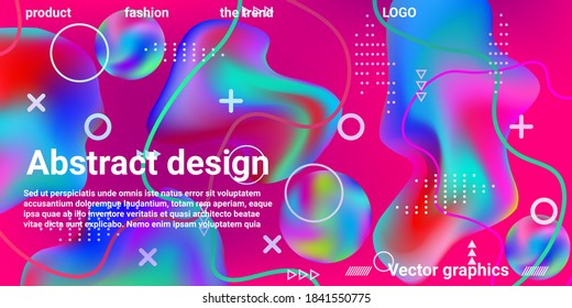 Beautiful  design poster 3d, great design for any purposes. Minimal style concept. Colorful abstract background. Trendy creative vector cosmic gradient.