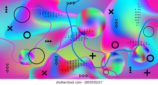 Beautiful  design poster 3d, great design for any purposes. Minimal style concept. Colorful abstract background. Trendy creative vector cosmic gradient.