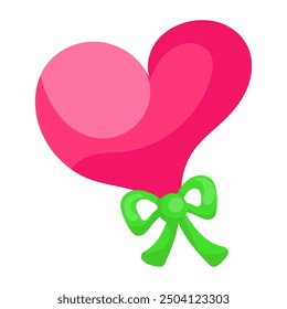 A beautiful design sticker of heart

