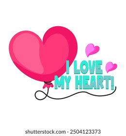 A beautiful design sticker of heart

