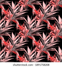 Hermosa plantilla de diseño con hojas tropicales de bajo color sobre fondo de luz para el diseño decorativo. Arte geométrico. Plantilla de arte abstracto. Símbolo decorativo. Ilustración de vector geométrico colorido