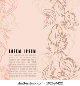 Beautiful design template, vector illustration