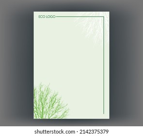 Beautiful design for the title page. Editable EPS10 template.