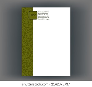 Beautiful design for the title page. Editable EPS10 template.