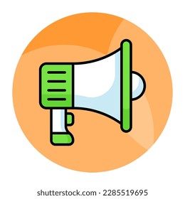 A beautiful design vector of megaphone in modern style, easy to use in web, mobile apps and presentation projects, bullhorn