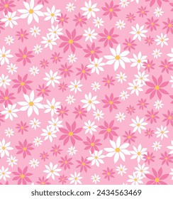 Beautiful design White Flowers with pink background 