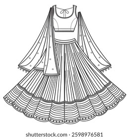 A beautiful design  woman dress 